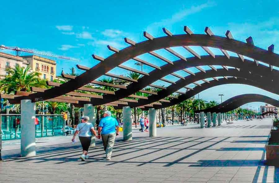 Charming Boat House In Barcelona With Big Terrace And Solarium Hotell Sant Adrià de Besòs Exteriör bild